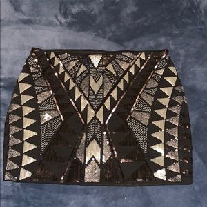 Express Sequin Skirt